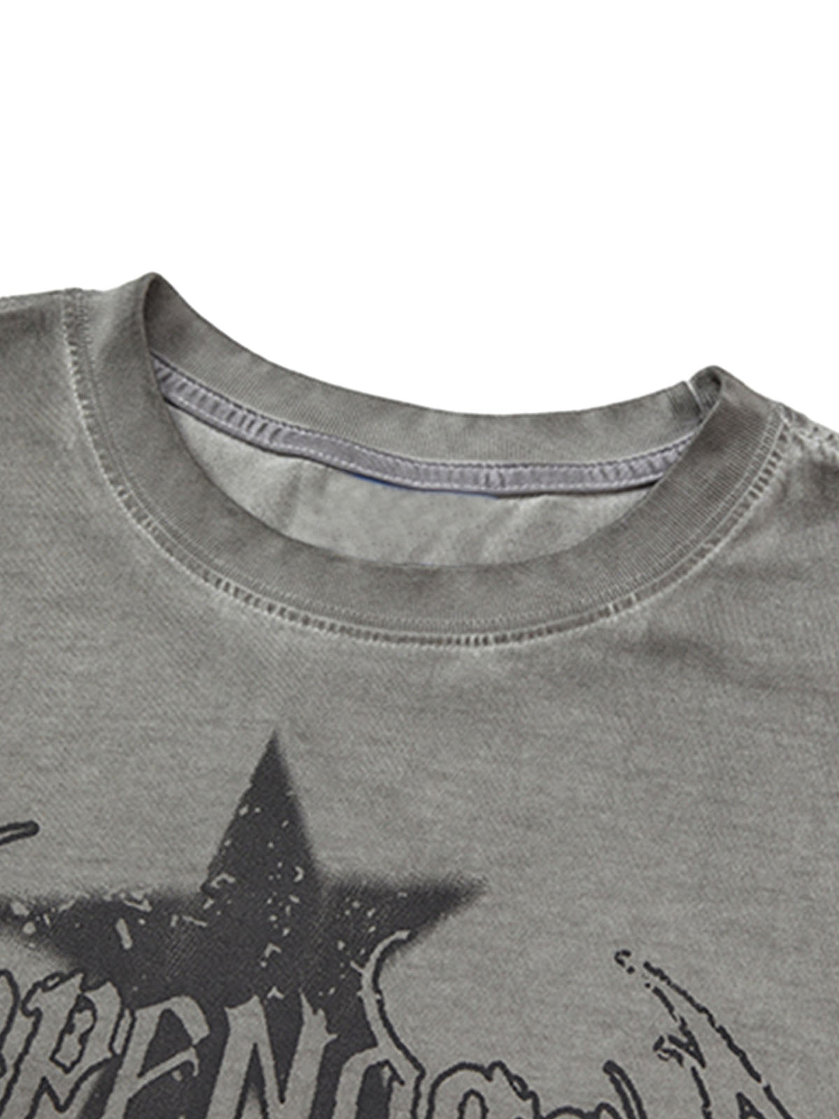 Washed Star Print Vest