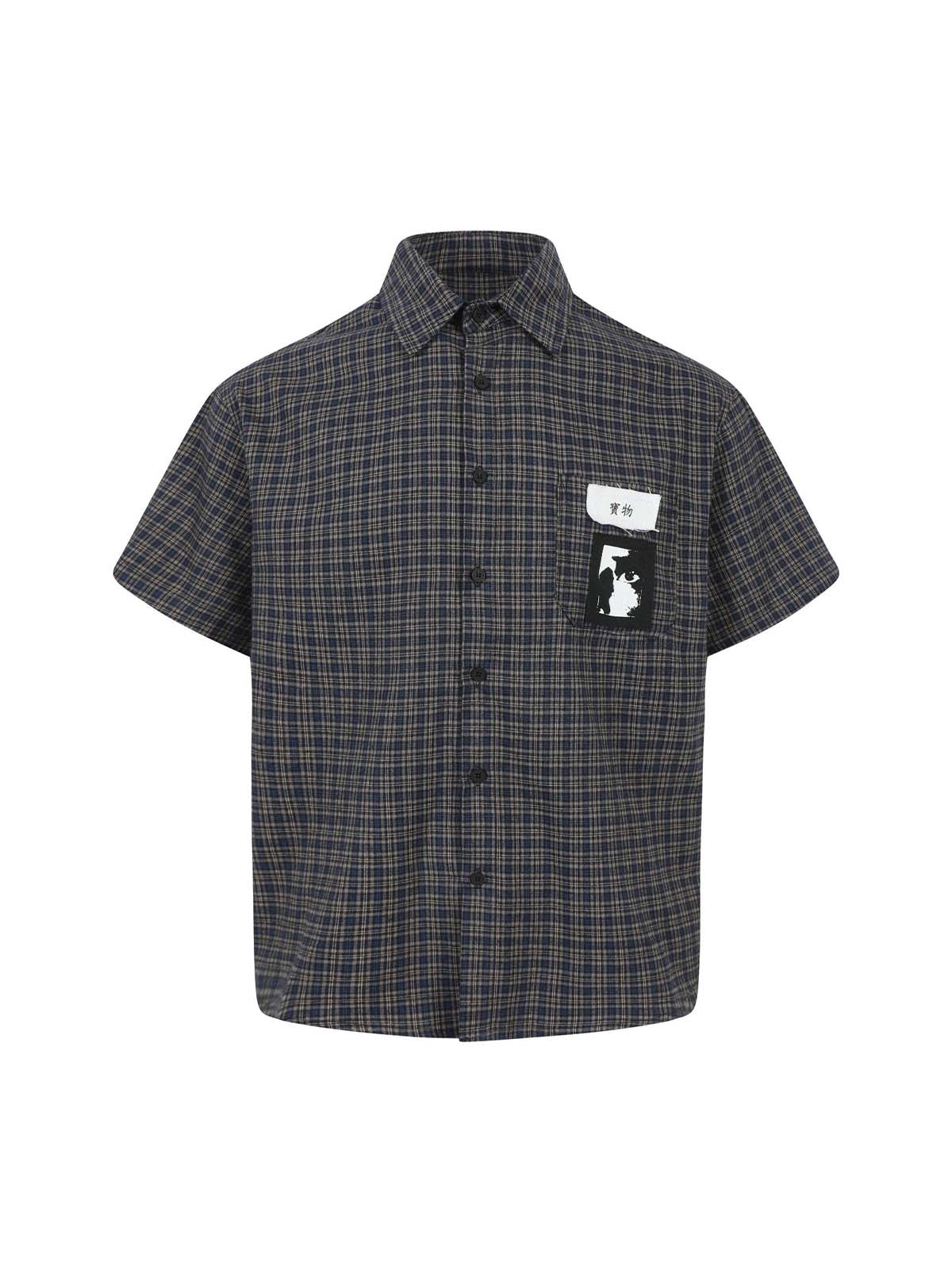 Plaid Short Sleeve Polo Shirt