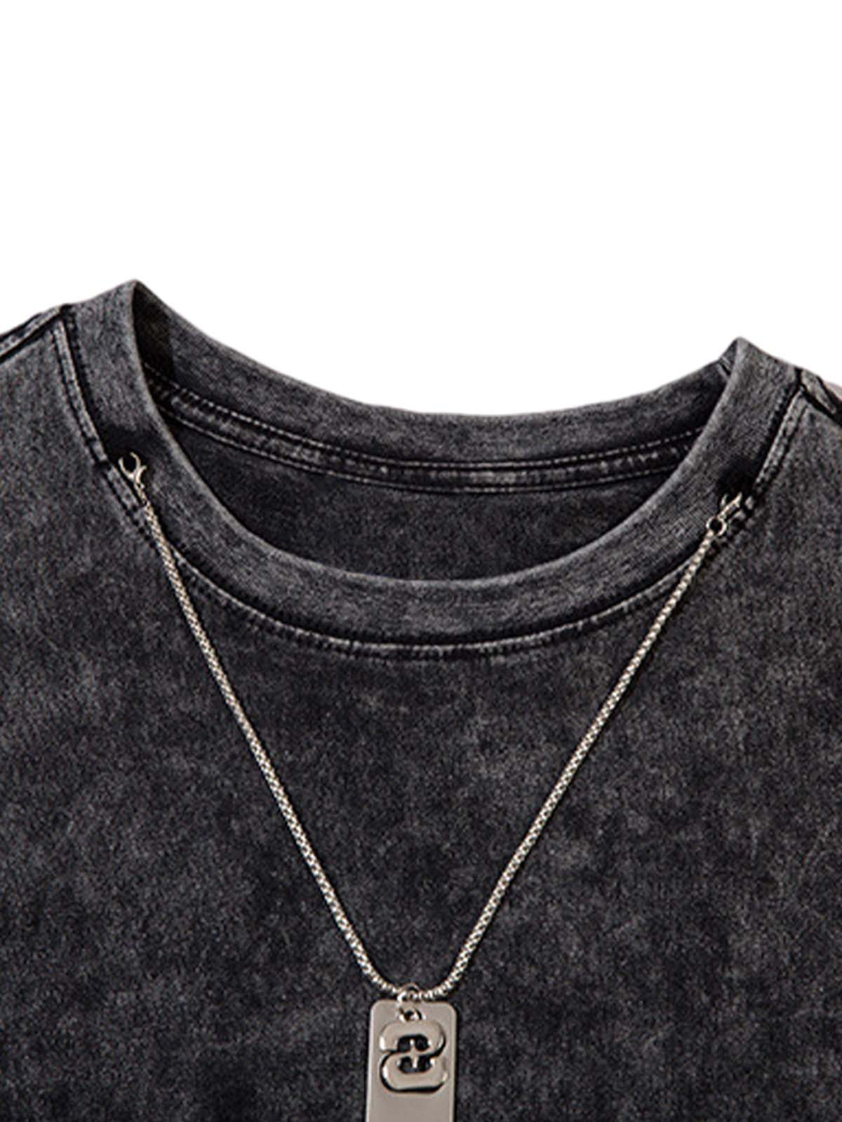 Gradient Tie-Dye Raw Edge Vest