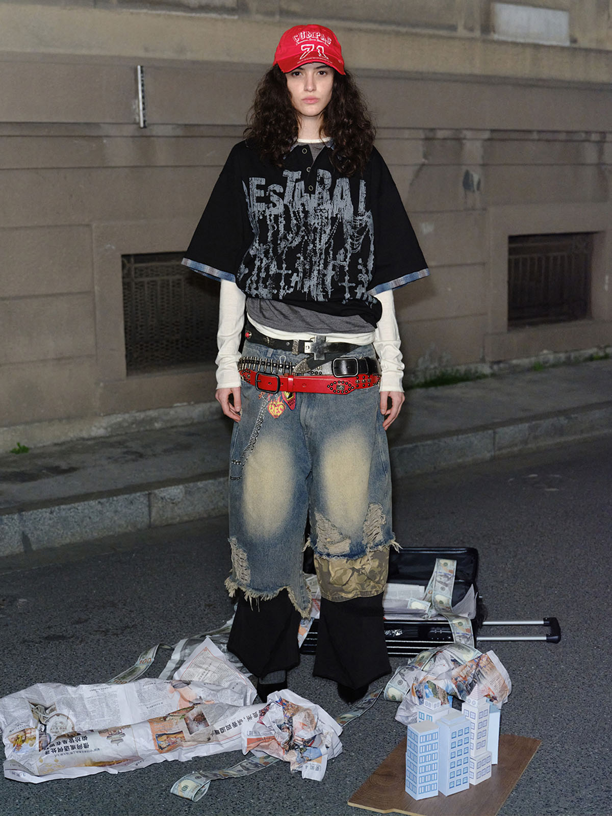 Street Graffiti POLO Lapel Shirt