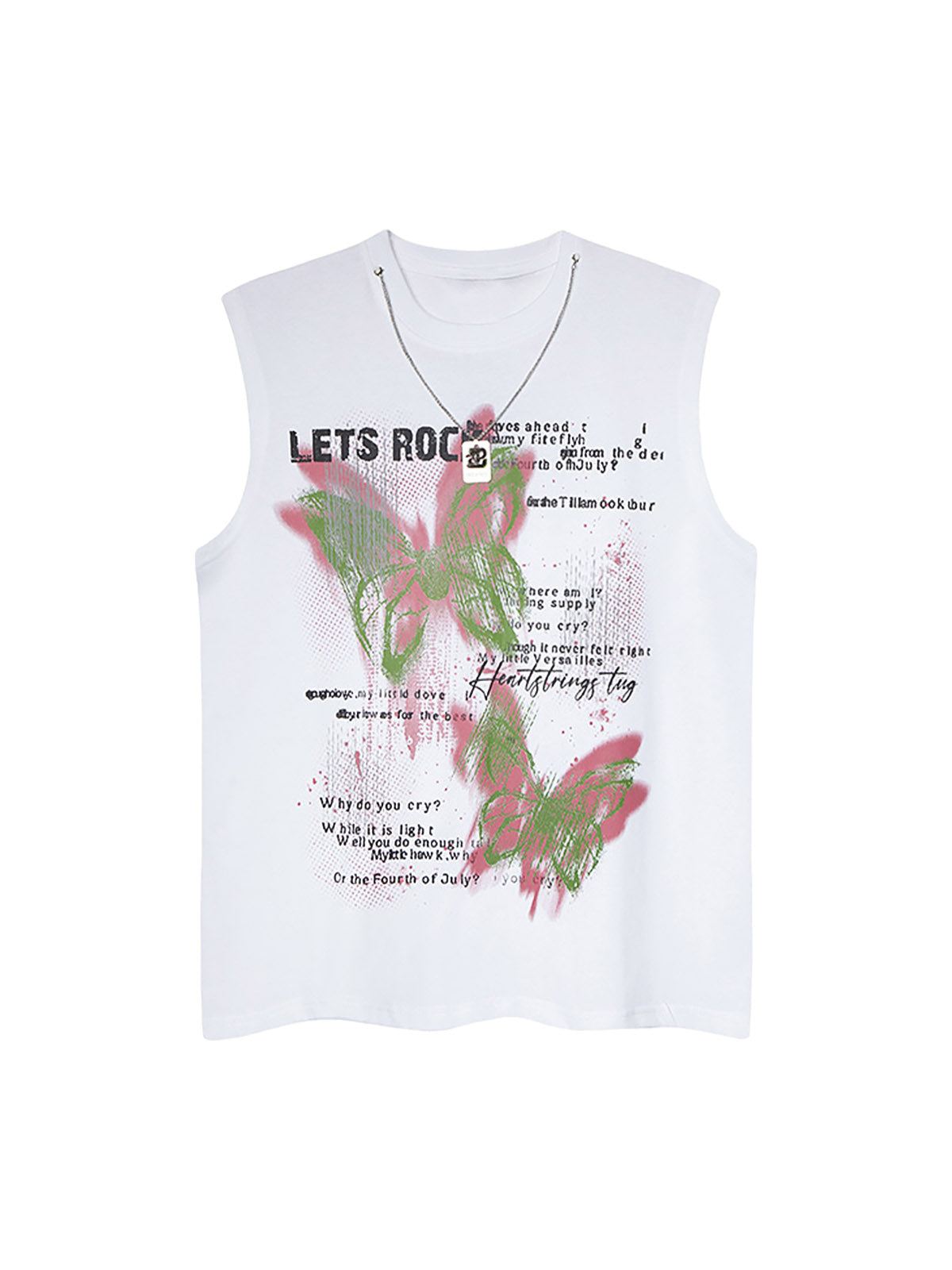 Street Butterfly Graphic Tank Top