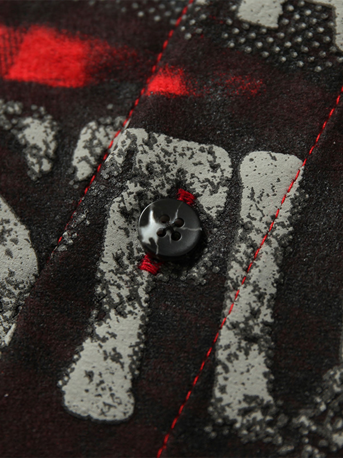 Street Creative Pin Print Plaid Shirt