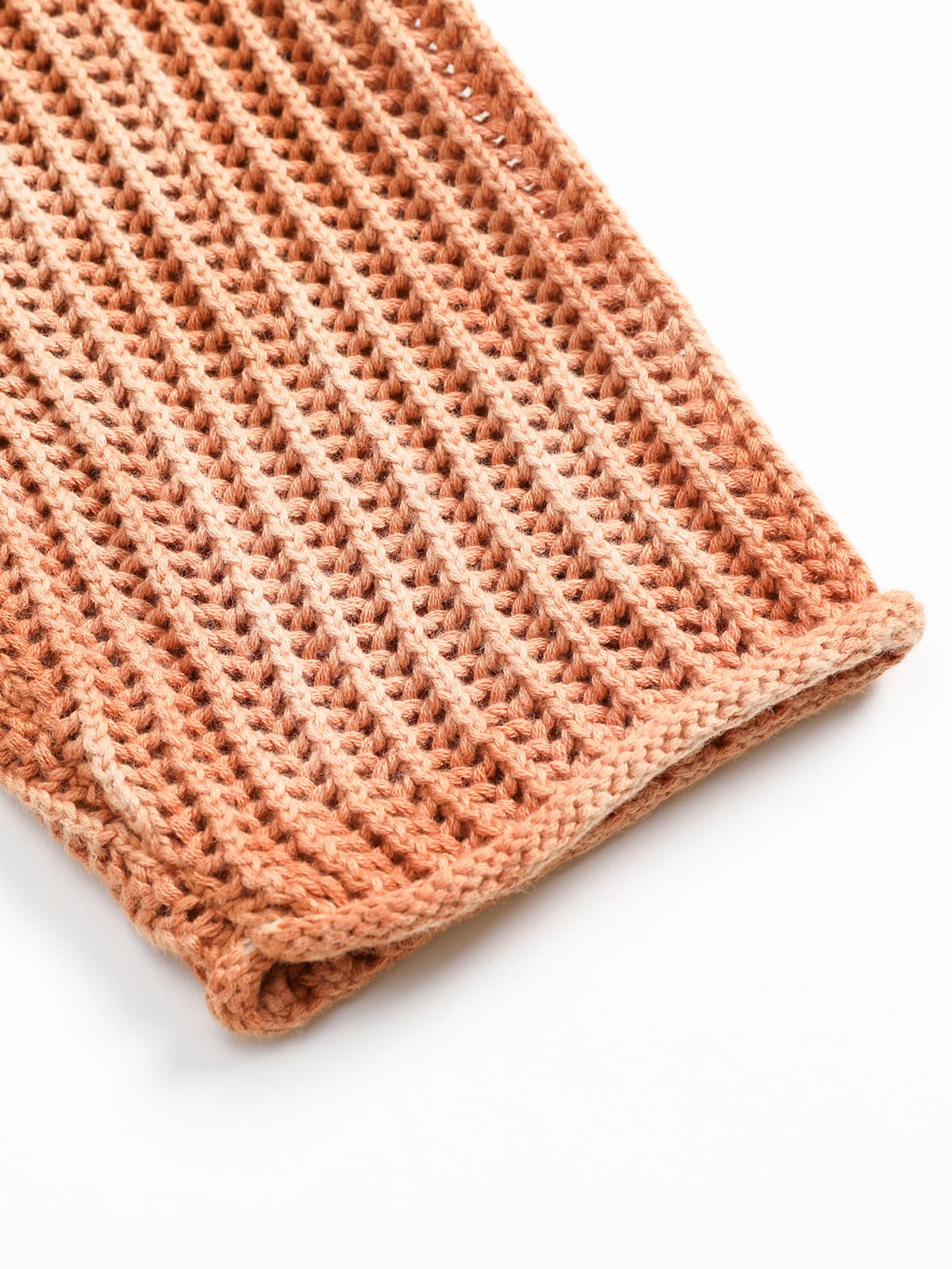 Gradient Ombre Knit  Crew Neck Sweater