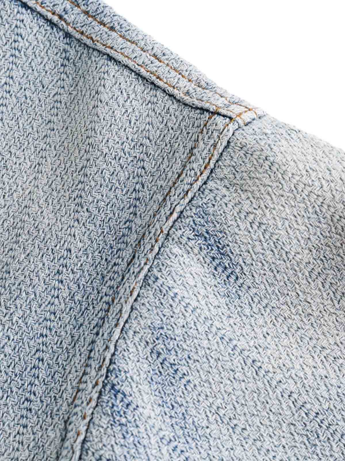 Thesupermade Gradient Denim Short-Sleeve Shirt