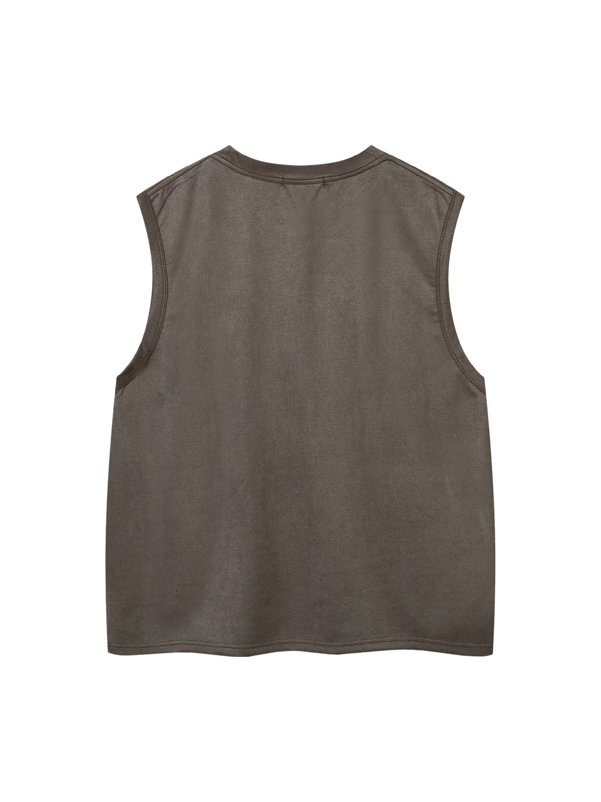 Suede Thorn Embroidered Vest