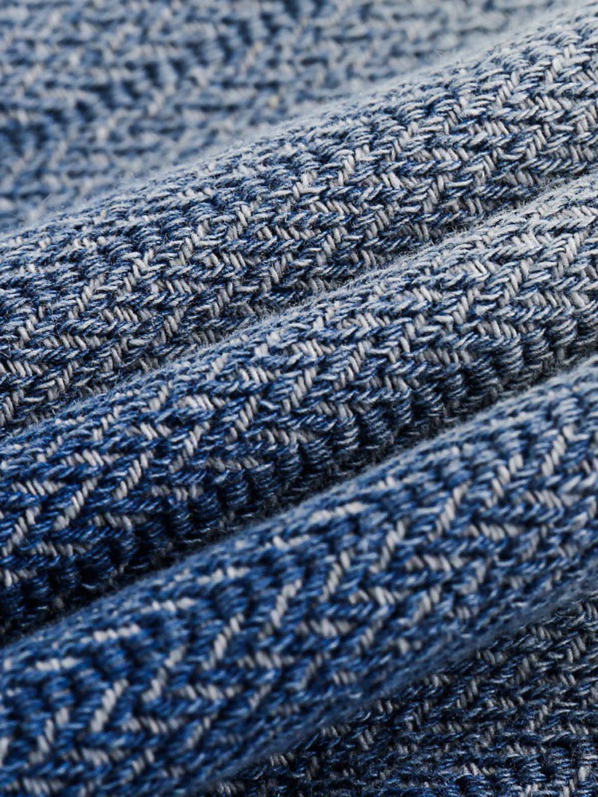 Thesupermade Gradient Denim Short-Sleeve Shirt