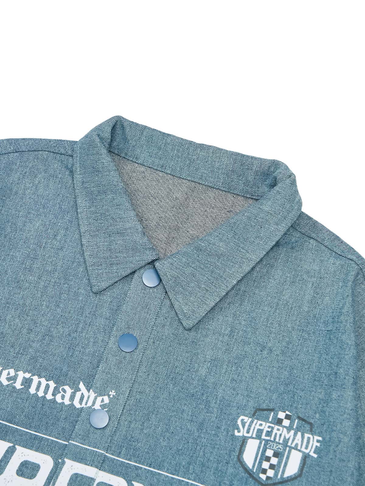Original Embroidered Patches Denim Shirt