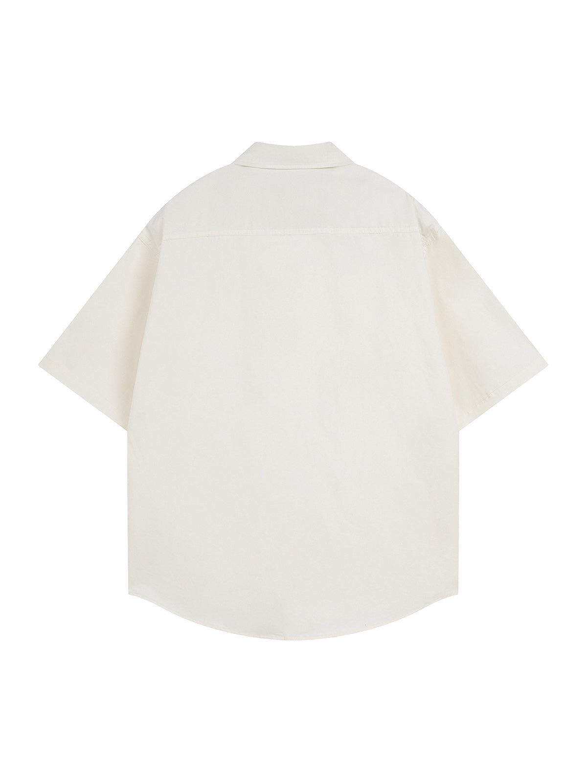 Retro Letter Print Short Sleeve Shirt