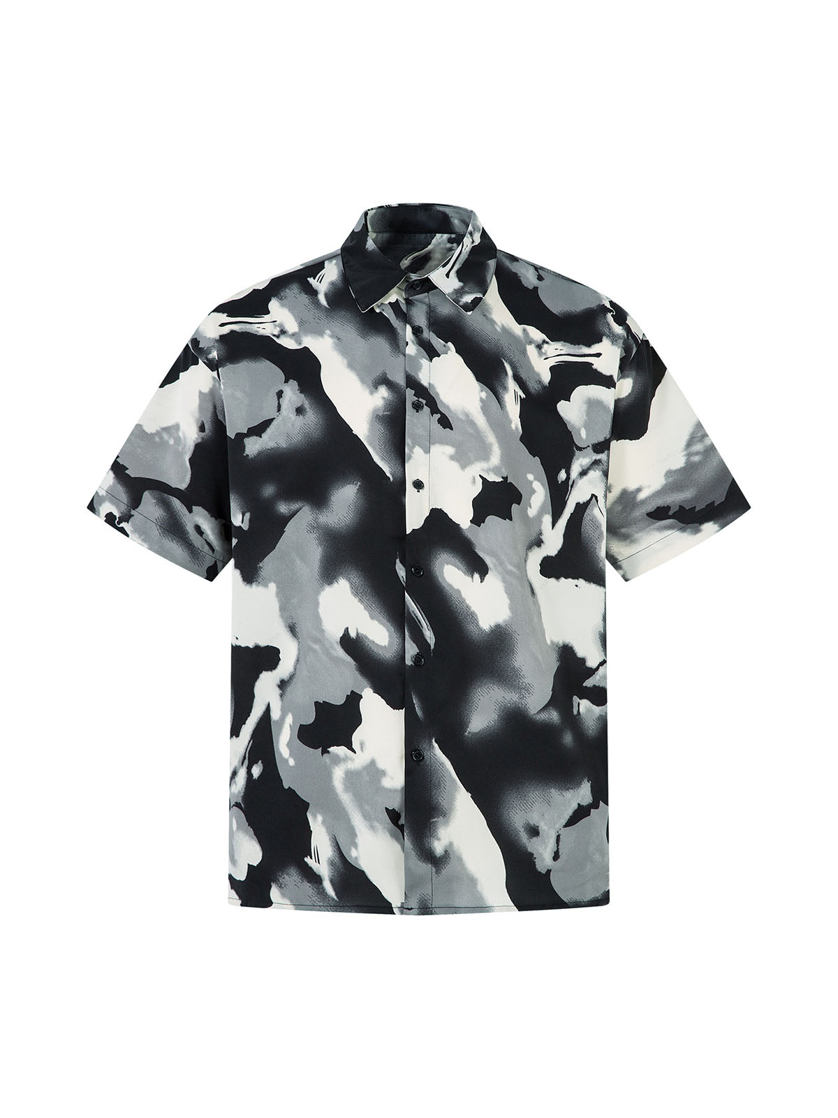 Abstract Tie-Dye Print Shirt