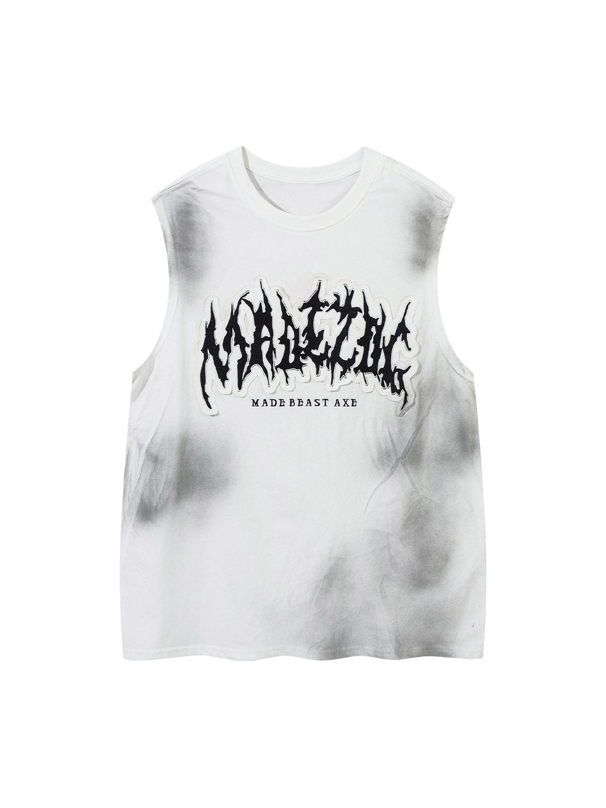 Letter Patchwork Gradient Tank Top