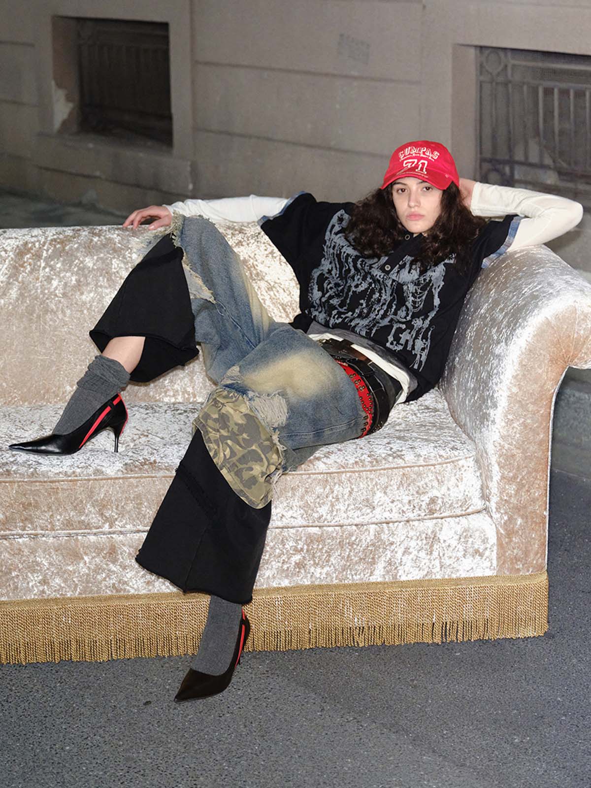 Street Graffiti POLO Lapel Shirt