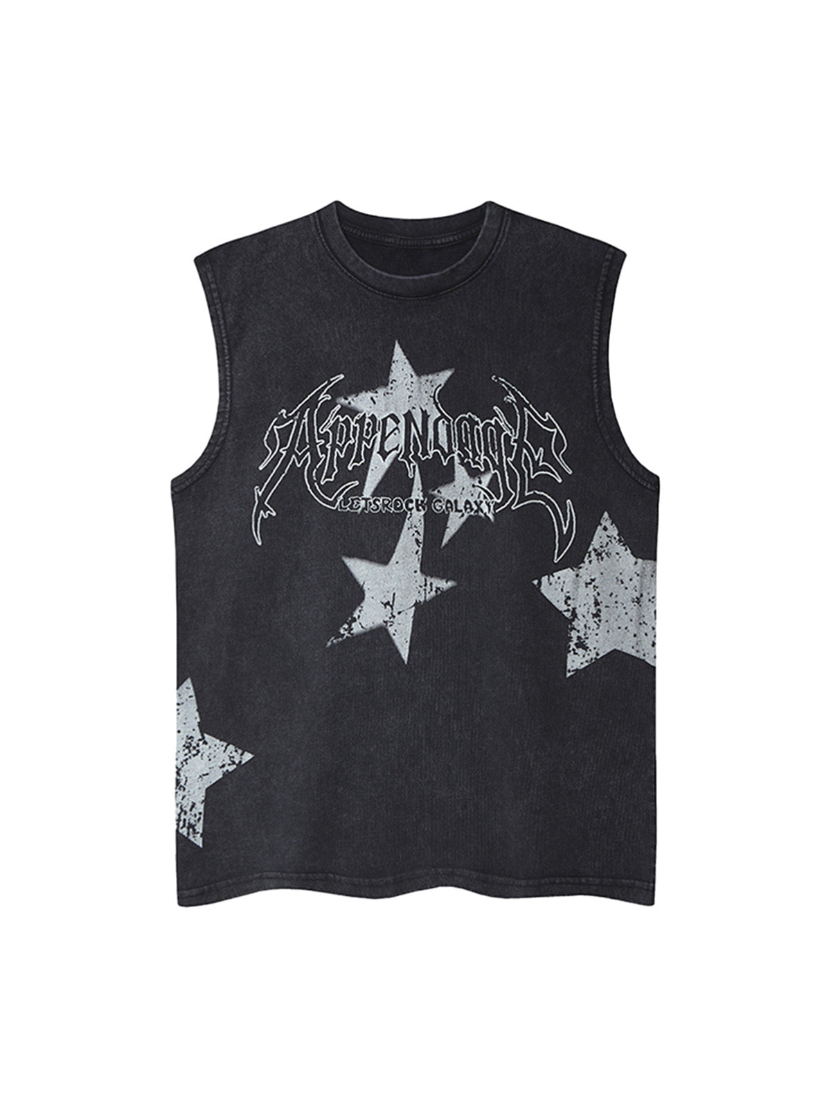 Washed Star Print Vest