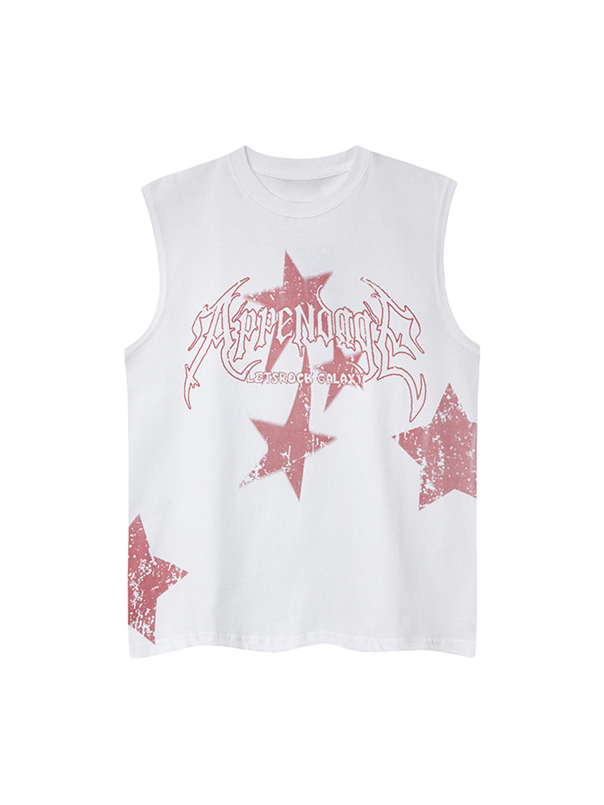 Washed Star Print Vest