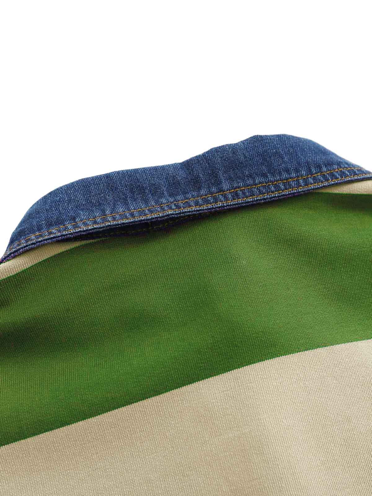 Thesupermade Vintage Color Striped Polo Shirt - 2371