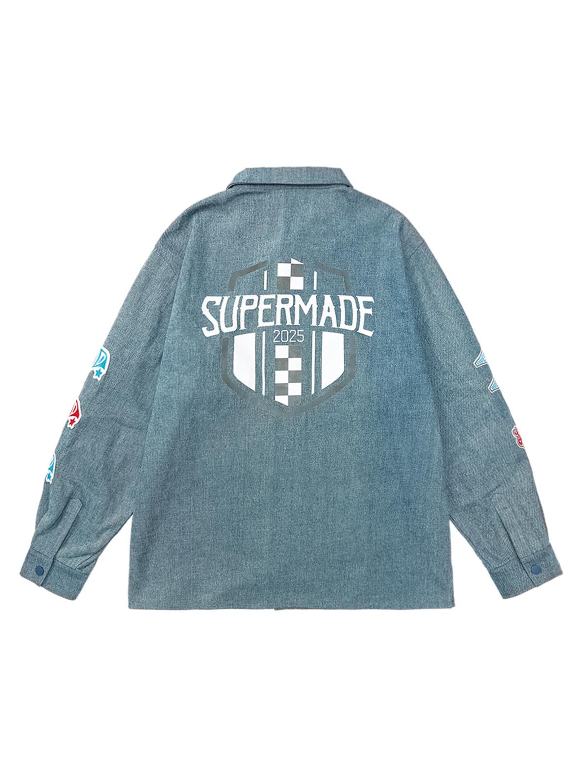 Original Embroidered Patches Denim Shirt