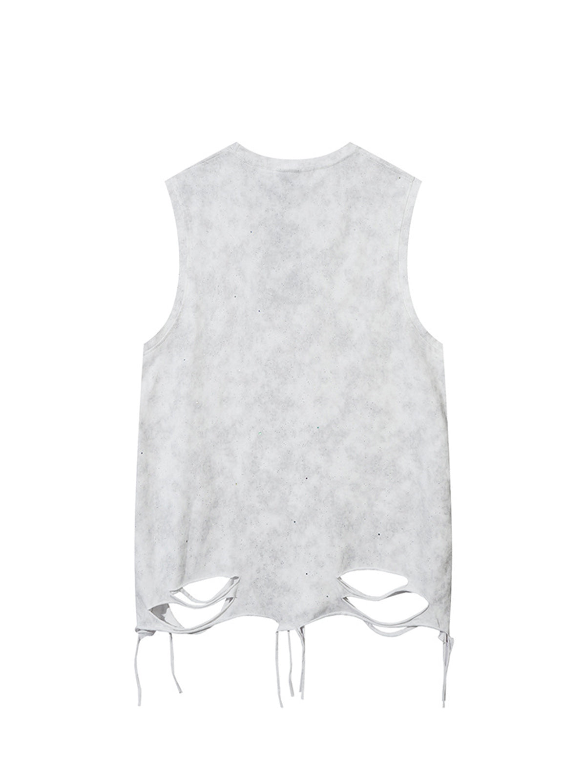 Street Chain Waistcoat Ripped Vest