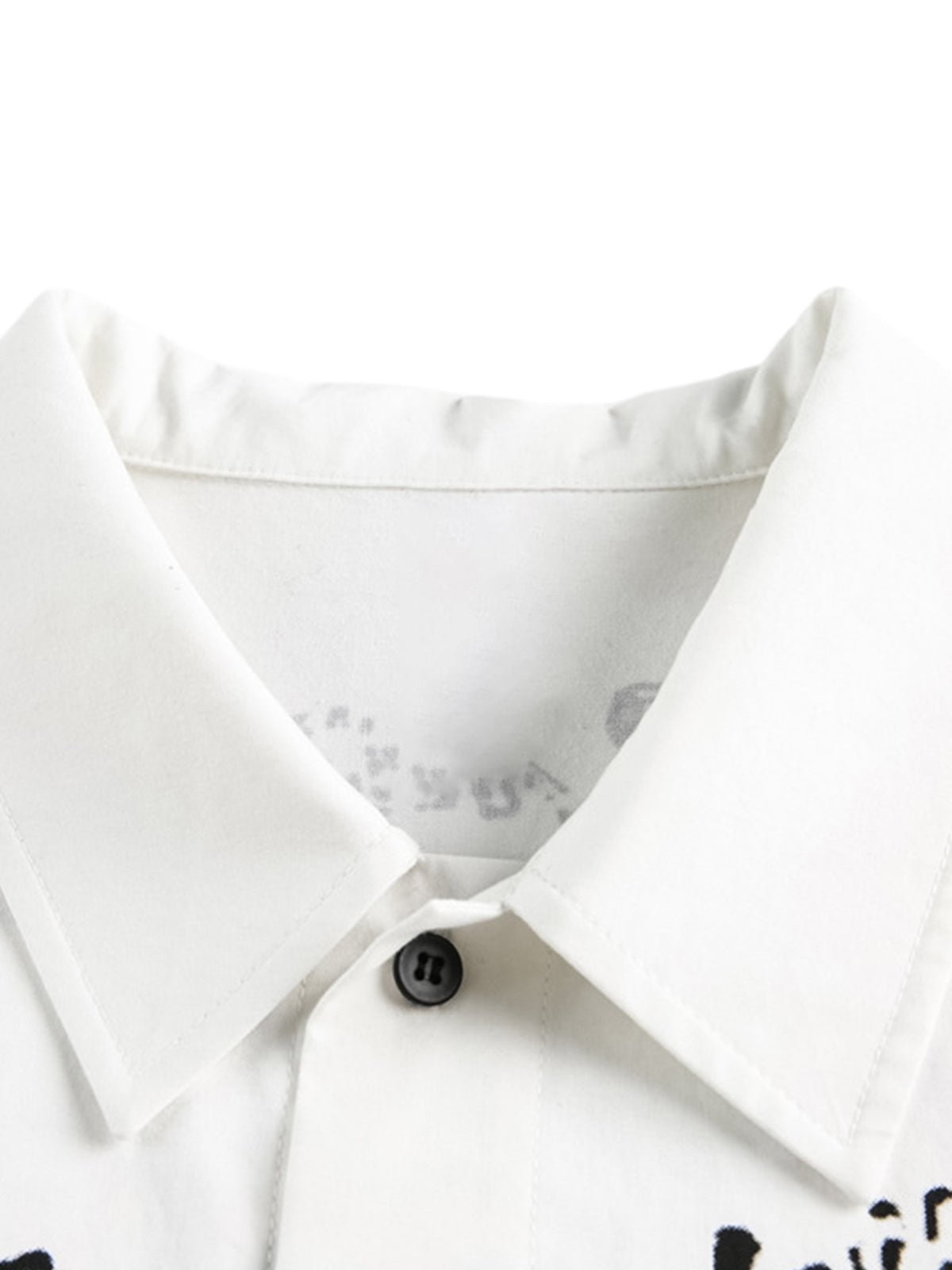 Fun Graffiti Print Short Sleeve Shirt