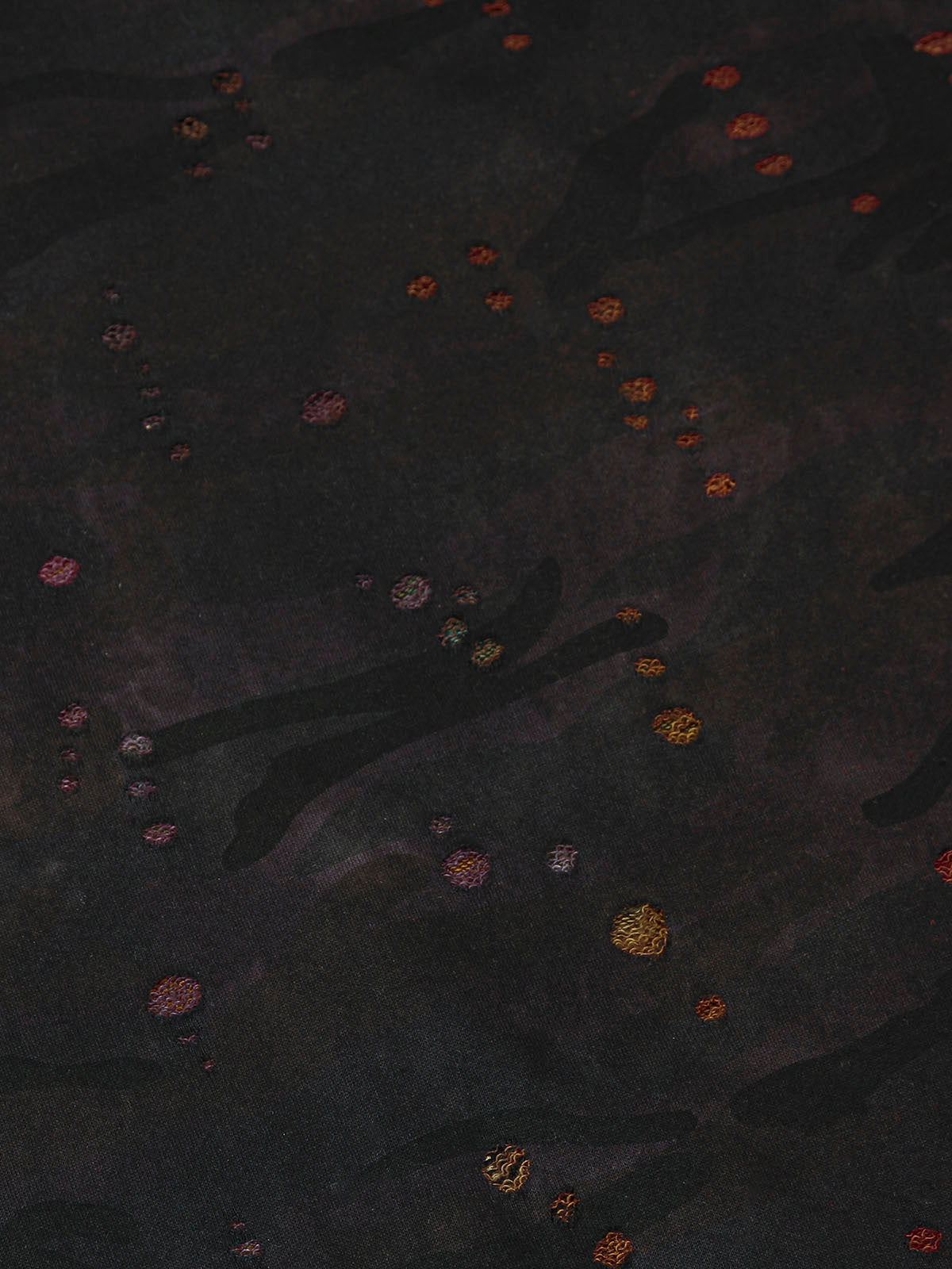 Thesupermade Washed Distressed Zipper Hooded Jacket