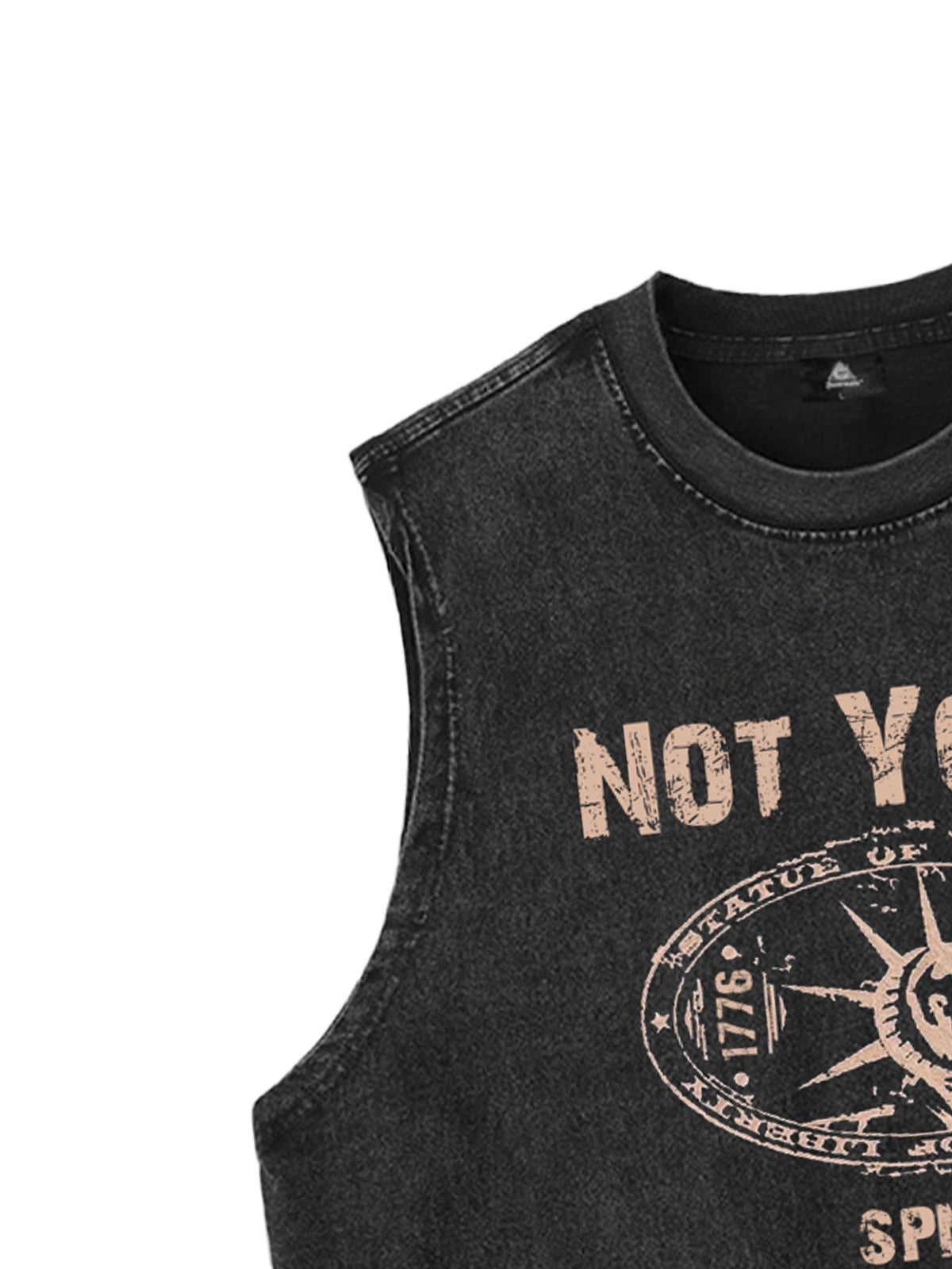 Original Printed Distressed Graphic Tank Top