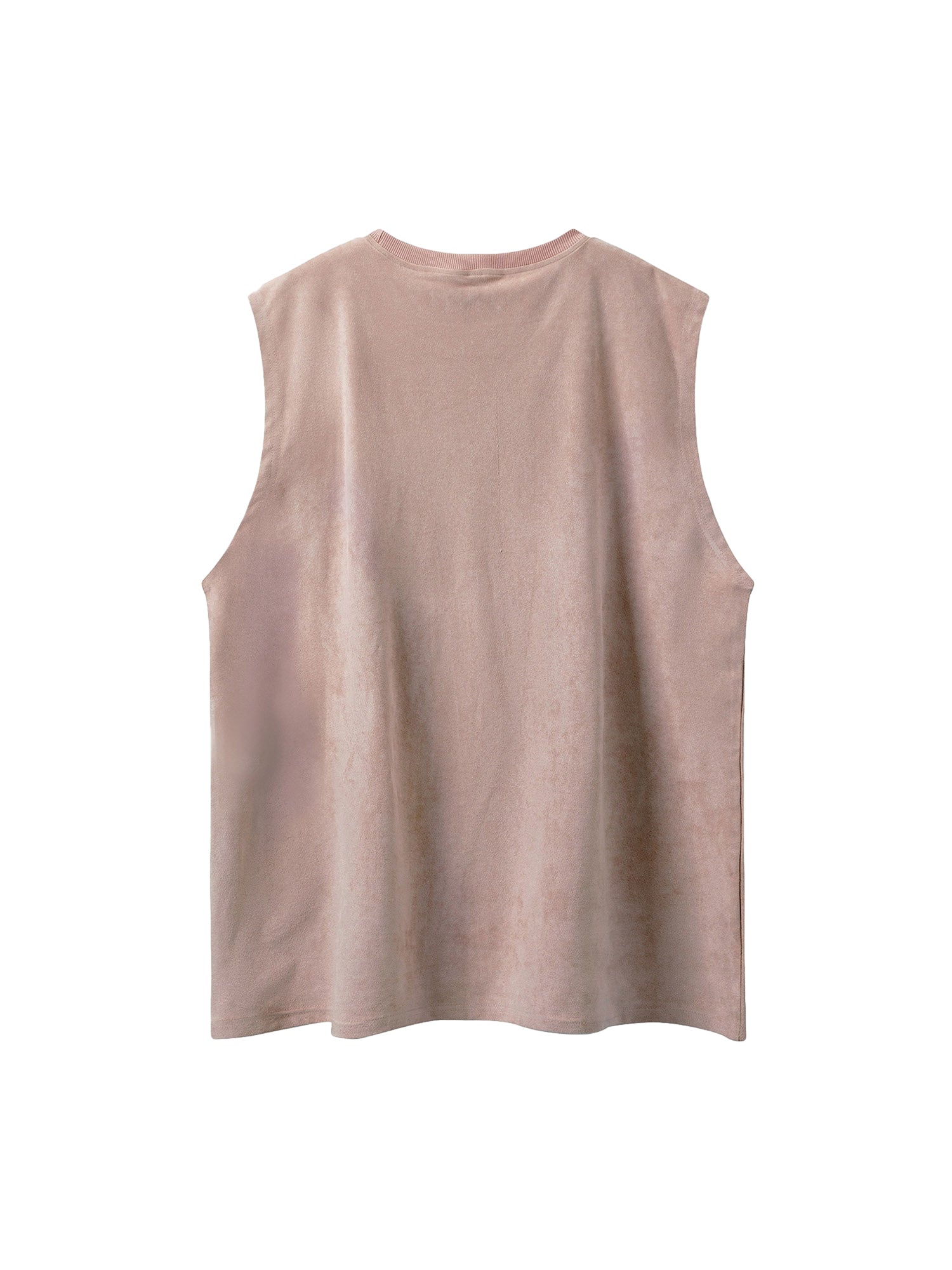 Thesupermade Printed Crew Neck Casual Vest