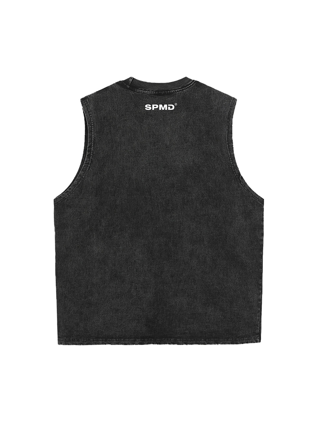 Original Distressed Cross Graphic Vest