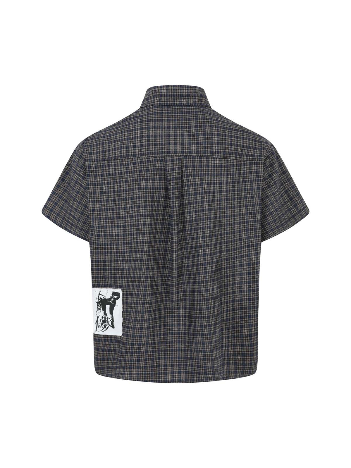 Plaid Short Sleeve Polo Shirt