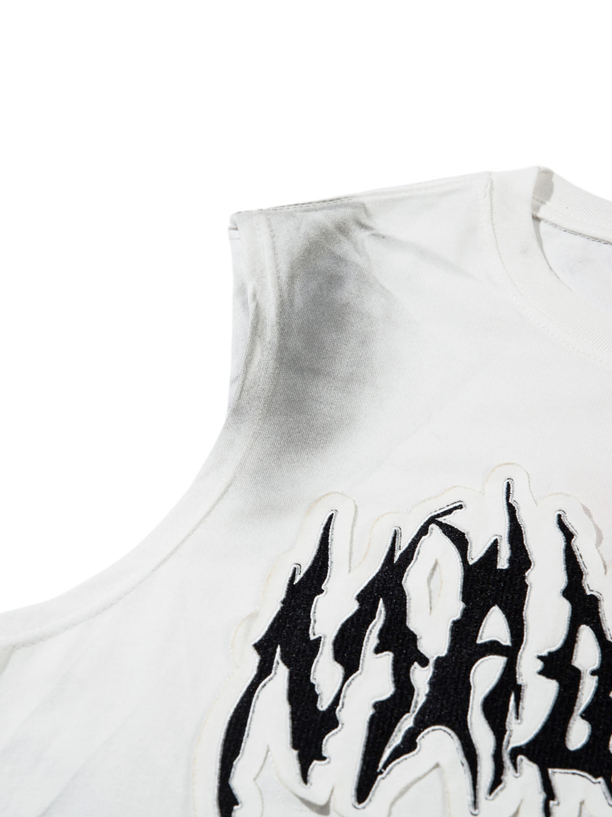 Letter Patchwork Gradient Tank Top