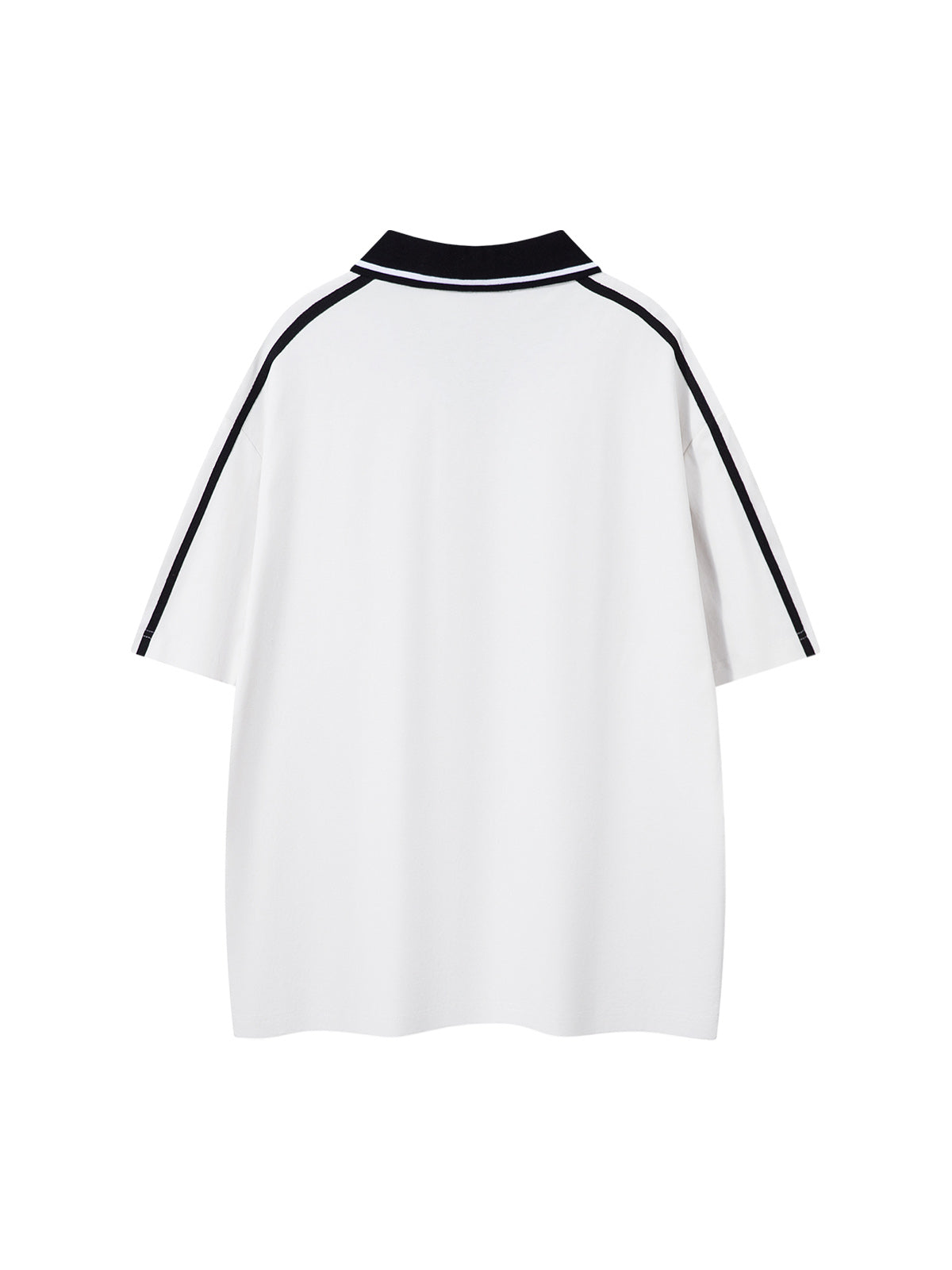 Jersey Print Short-Sleeve Polo Shirt