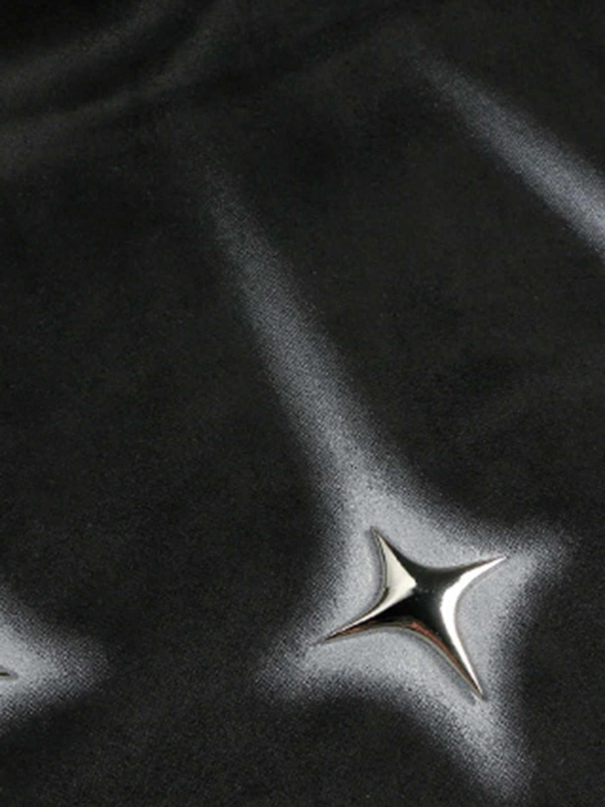 Thesupermade Metal Button Multi Zipper Suede Fleece Sweatshirt