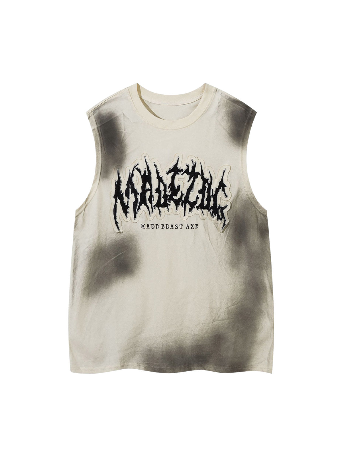 Letter Patchwork Gradient Tank Top