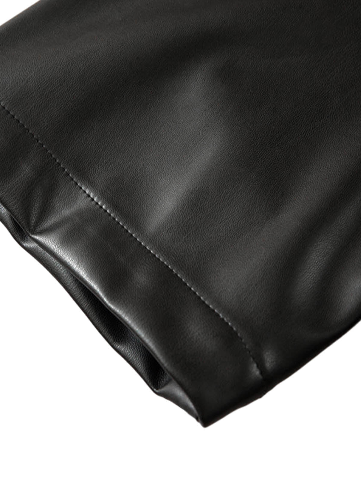 Cleanfit Short-Sleeve PU Leather Shirt