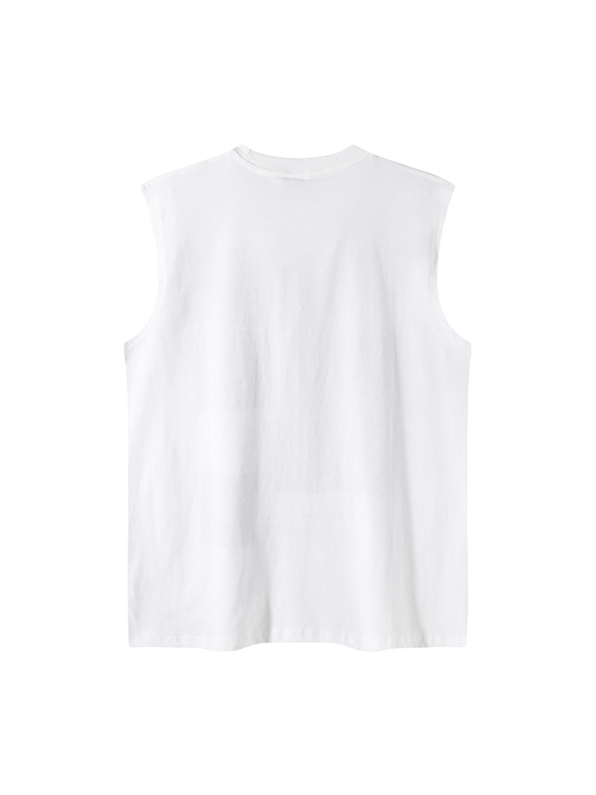 Graphic Rock Singer Print Metal Tag Vest