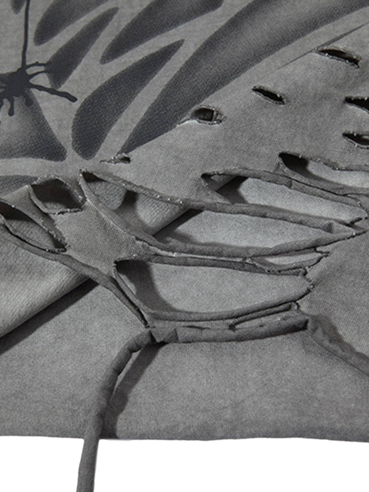 Raggedy Design Spider Web Graphic Vest - 2360