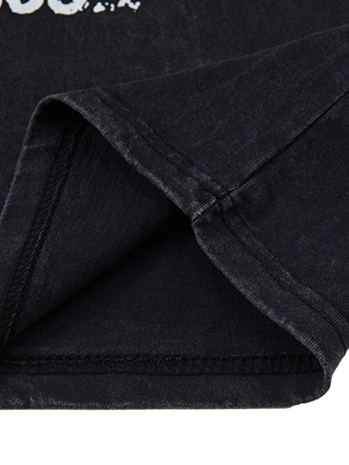 Retro Washed Letter Print Vest