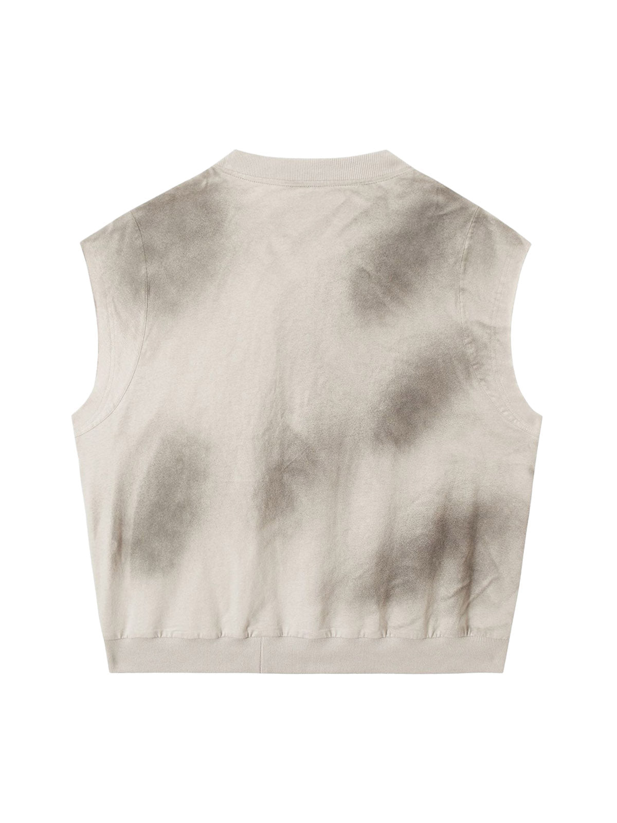 Vintage Washed Graphic Distressed Vest