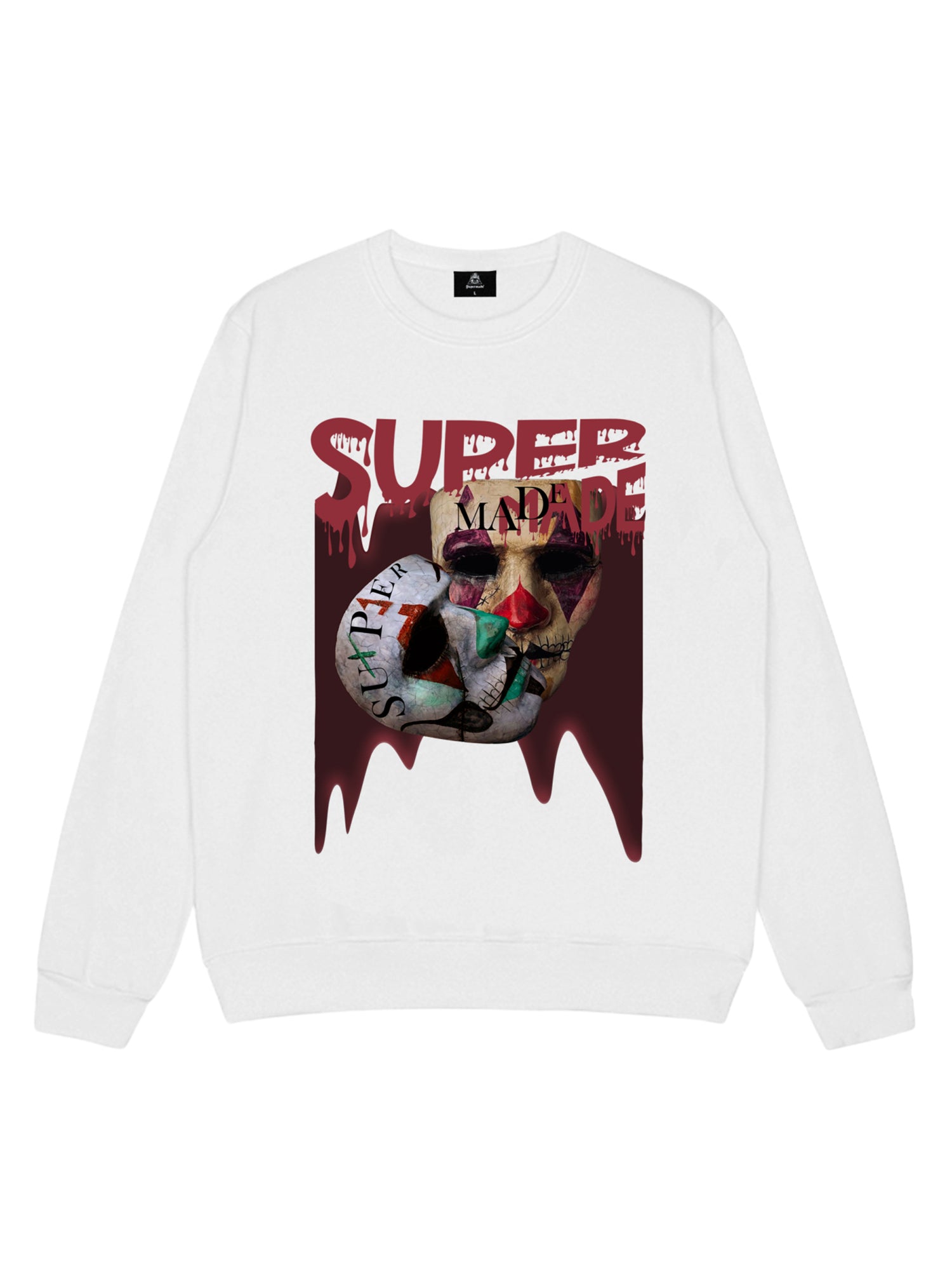 Thesupermade Logo Double Mask Printed Hoodie