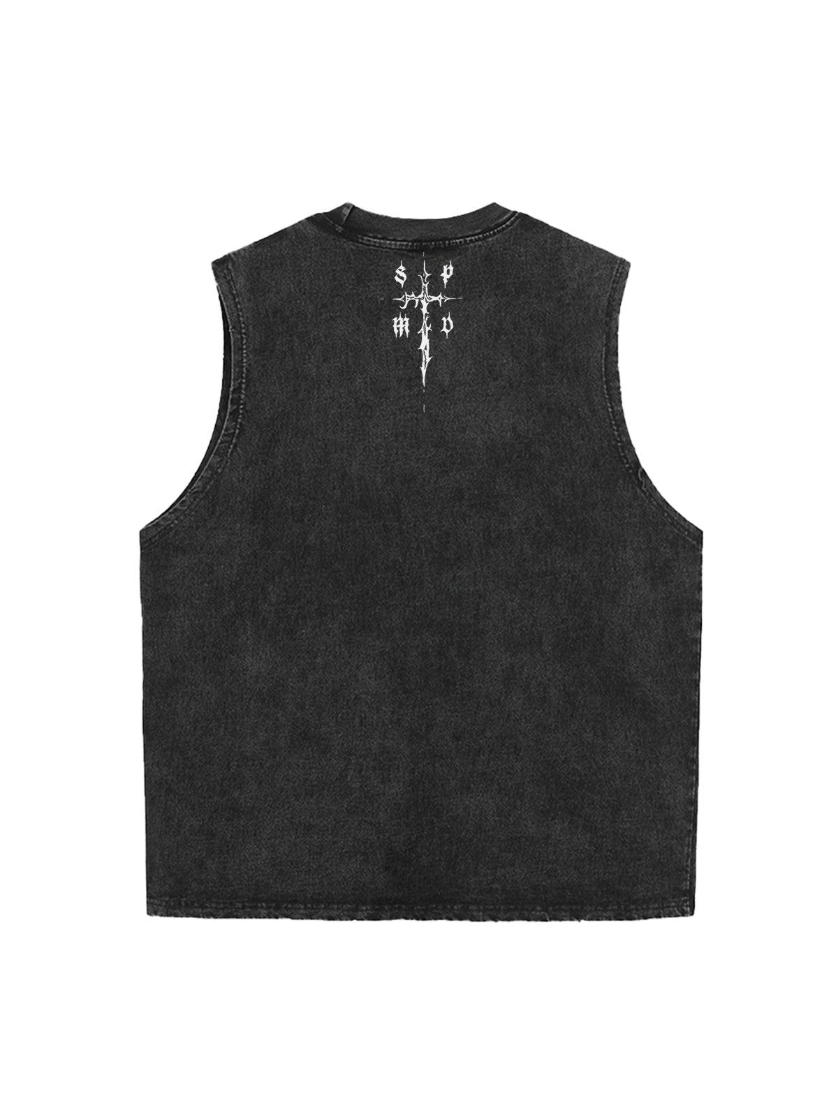 Original Edgy Cross Graphic Vest